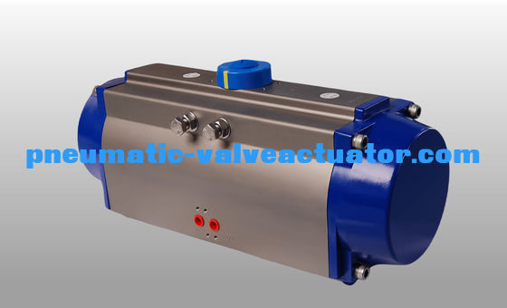 Bộ truyền động khí nén bánh răng và thanh răng góc 90 độ chịu tải nặng, có điểm dừng điều chỉnh cho van